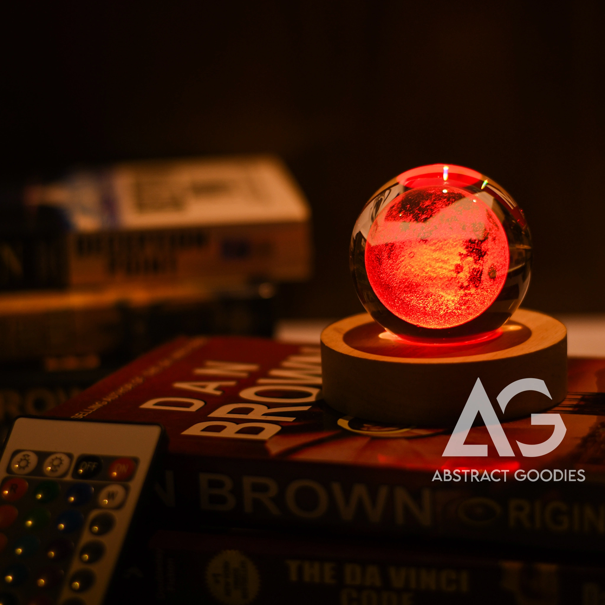 3D Crystal Ball Lamp – 16 Color Magic (Moon) - Image 3