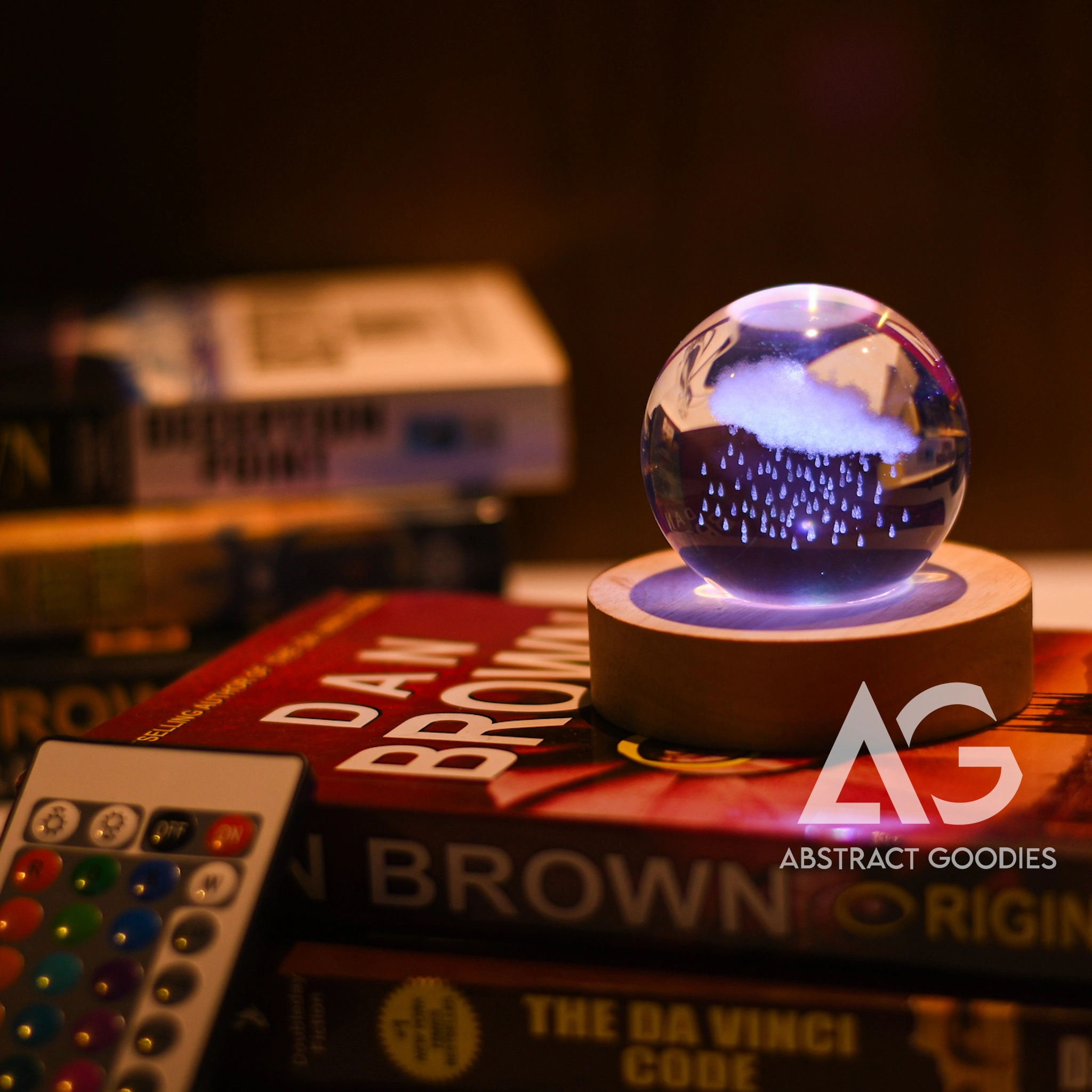 3D Crystal Ball Lamp – 16 Color Magic (RainCloud)