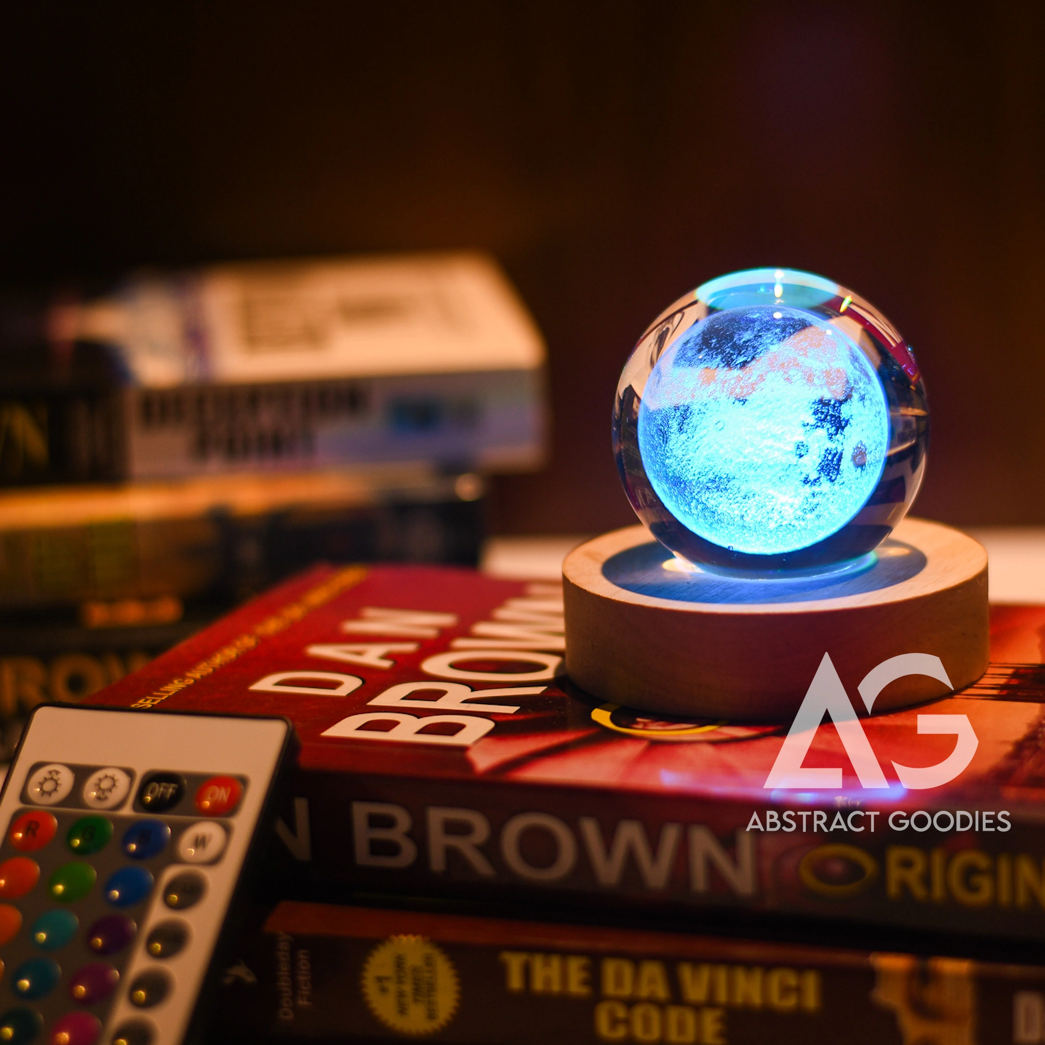 3D Crystal Ball Lamp – 16 Color Magic (Moon) - Image 4