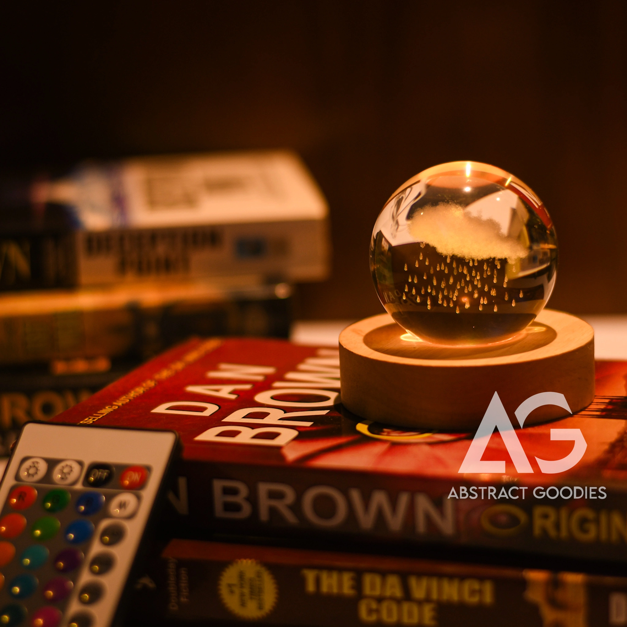 3D Crystal Ball Lamp – 16 Color Magic (RainCloud) - Image 3